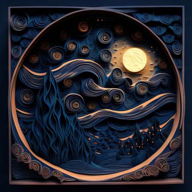 3D model st starry night (STL)